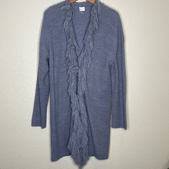 Cupio Jackets & Blazers - Cupio Grey Long Cardigan Size XL